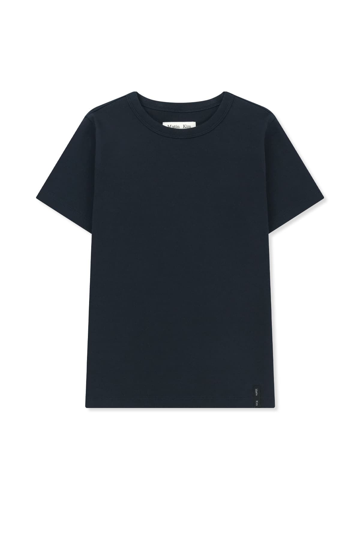 LABEL DETAIL SLIM FIT TOP IN NAVY