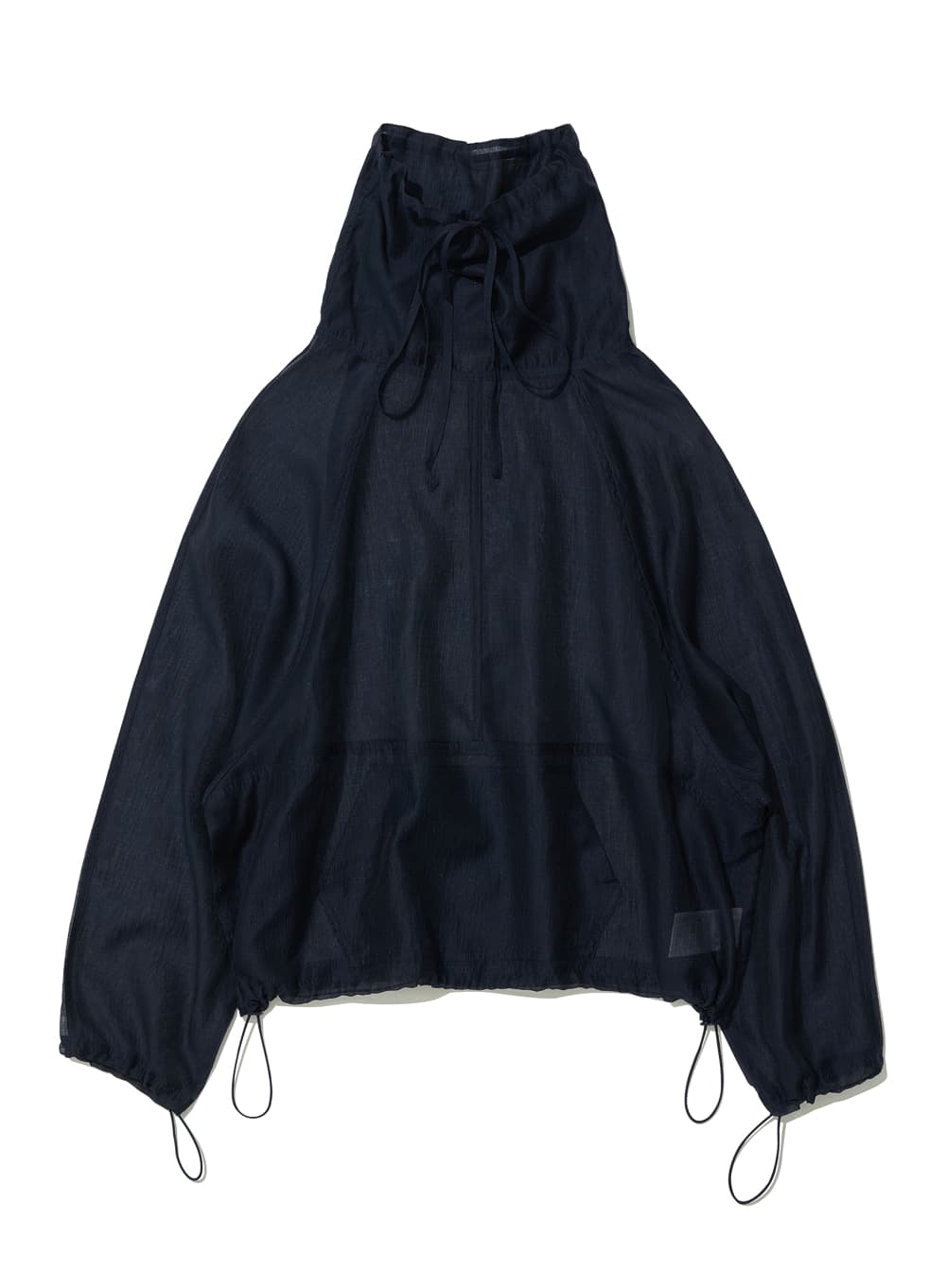 SHEER ANORAK CREWNECK_NAVY