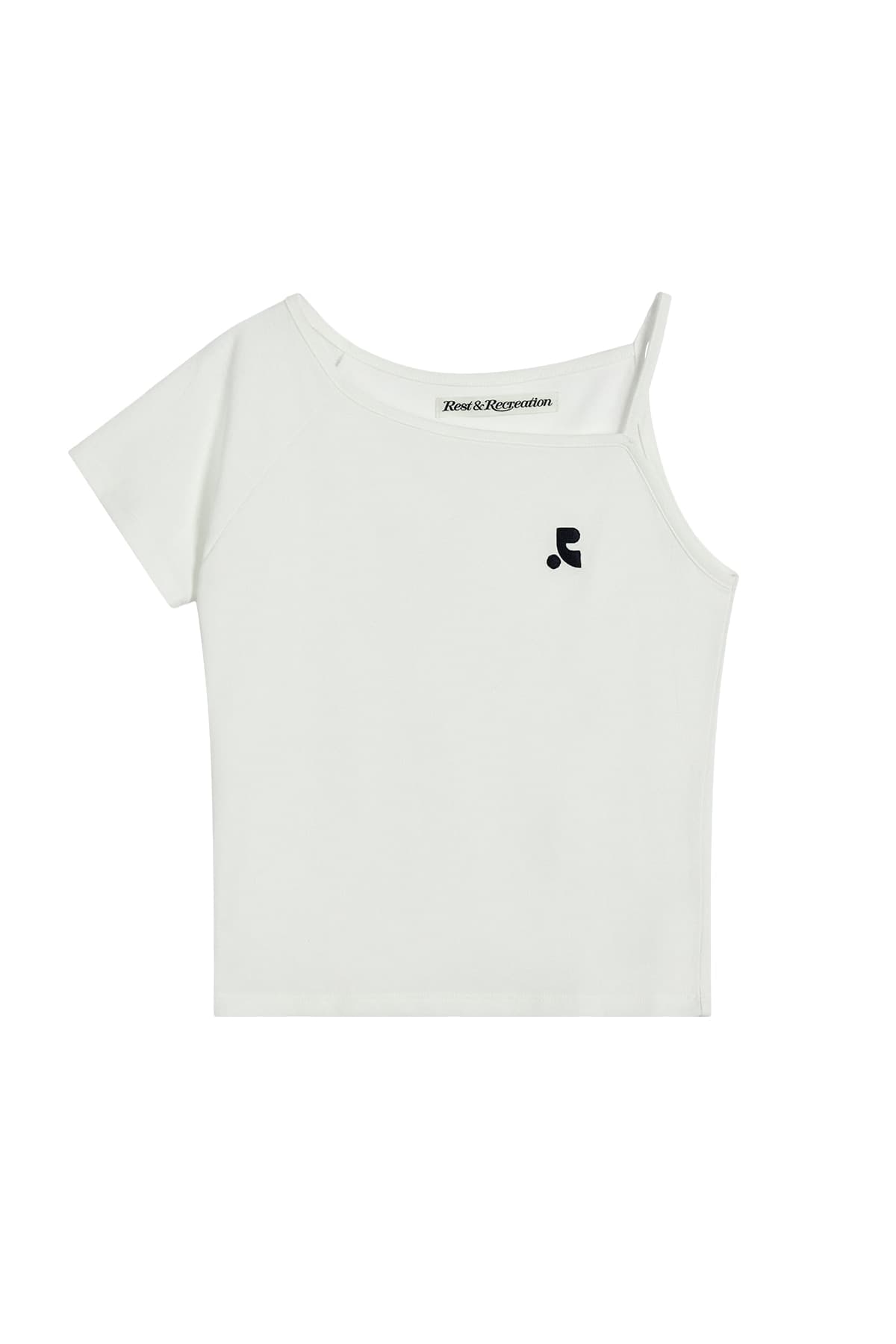 UNBALANCED KNIT TOP - IVORY