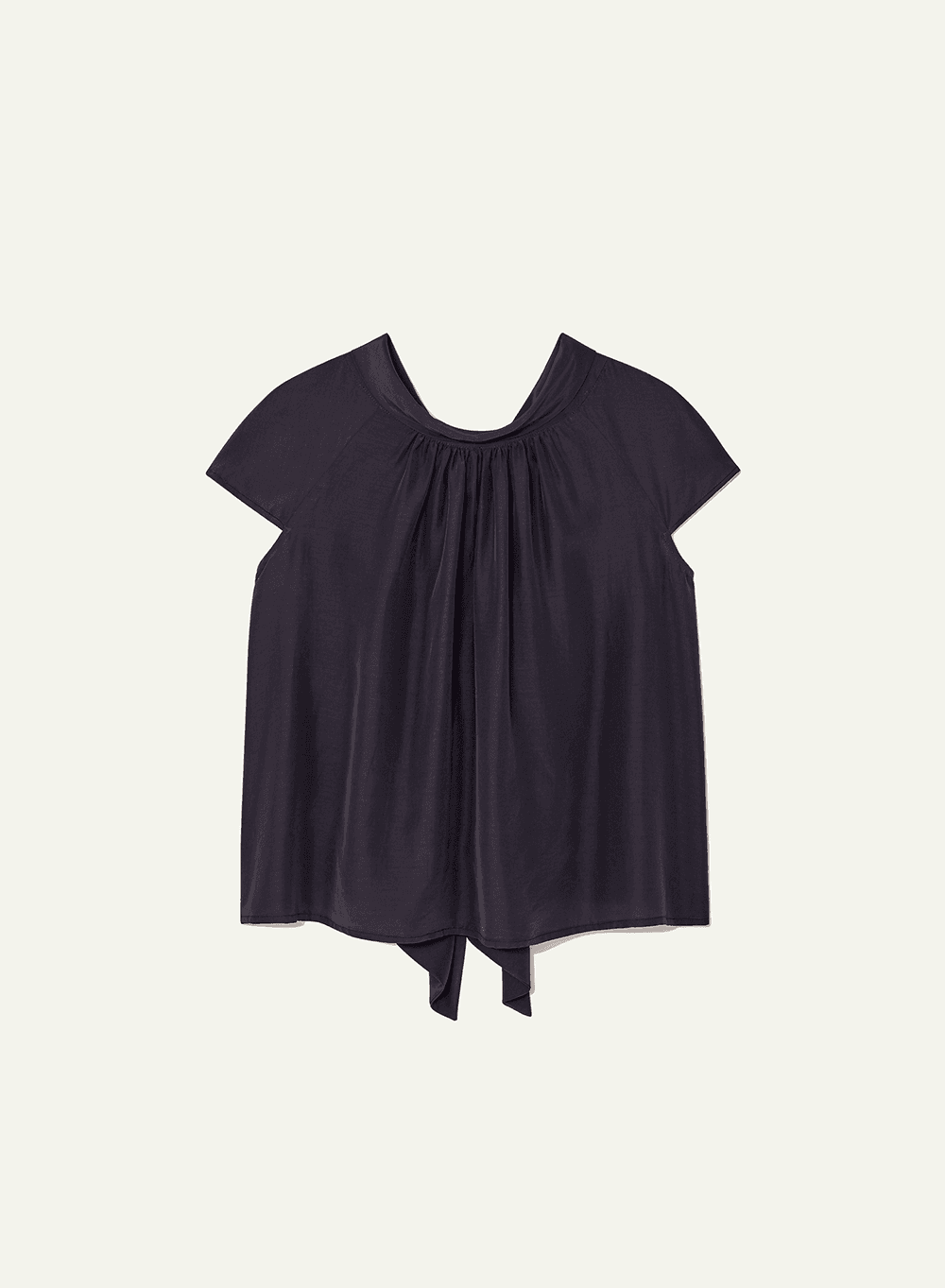 Gather Blouse Dark-Navy