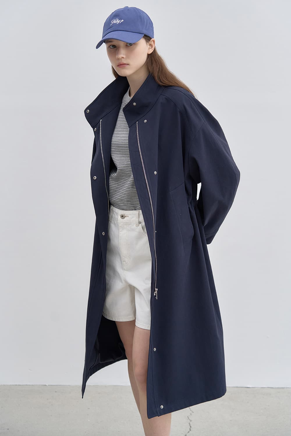 Urban volume field coat Navy [N6SCT03]