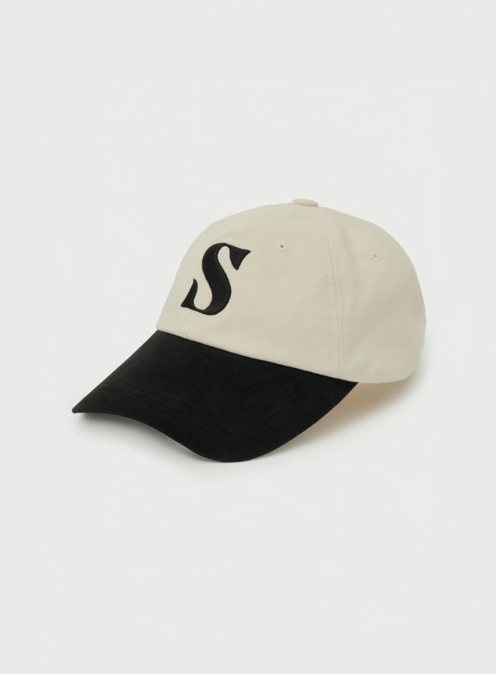 Vintage Mix Casual Ball Cap - Cream Black