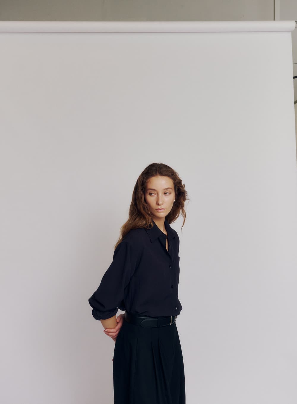 Tacit Linen Shirt Muted Charcoal