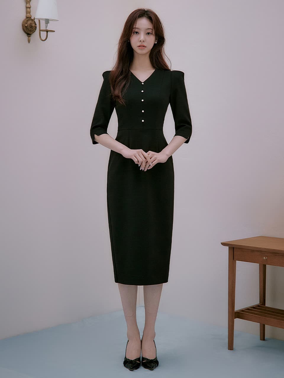 Letizia Button Dress
