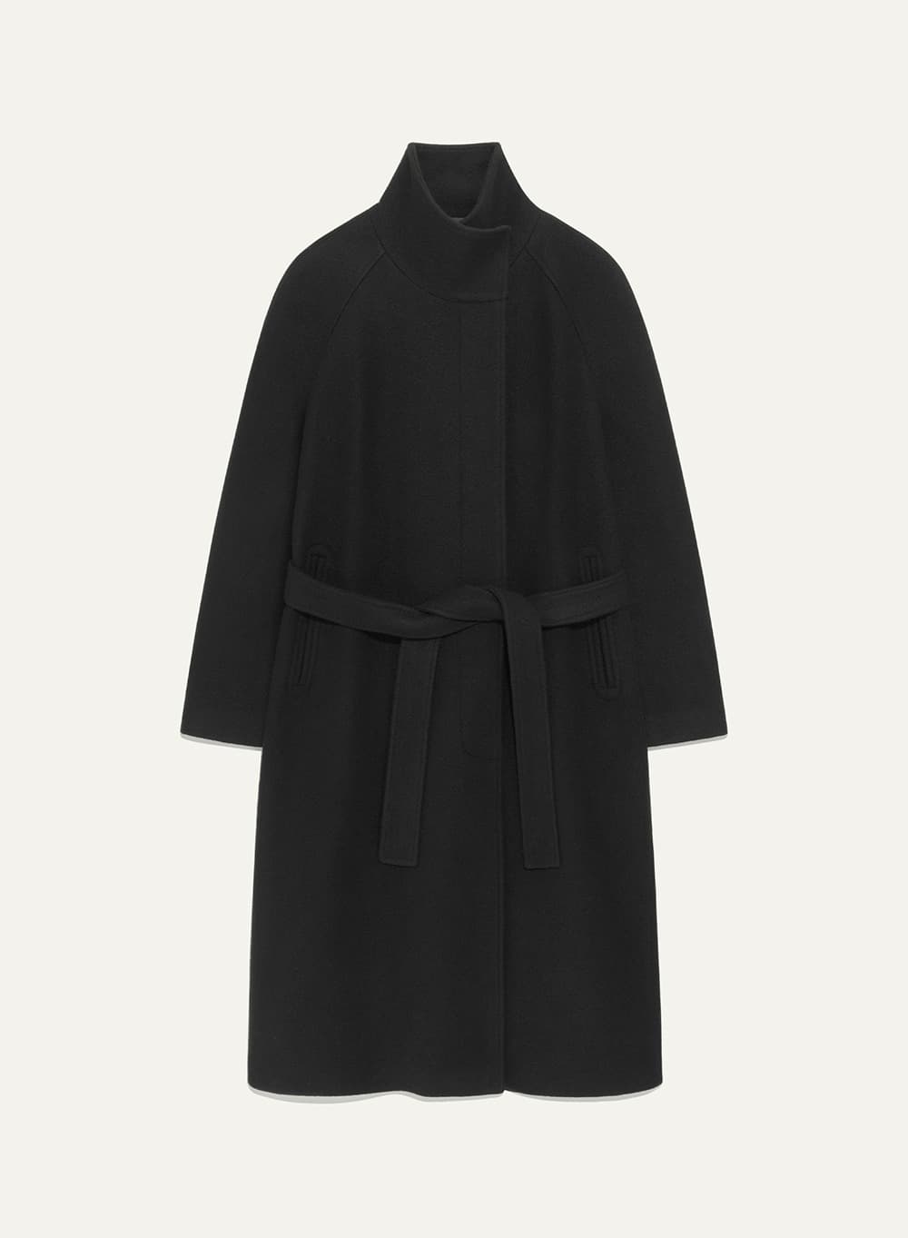 James Felt Coat Black