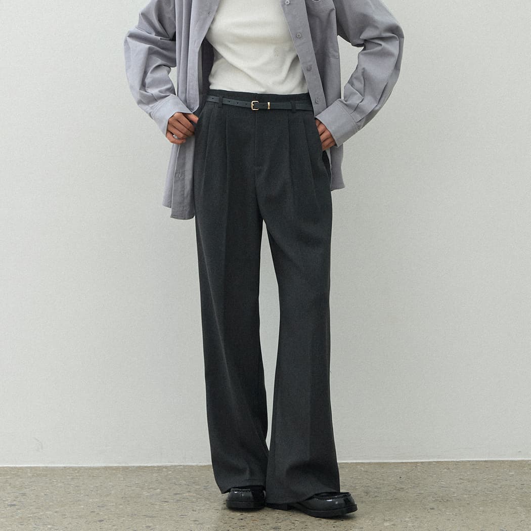 (Z-PT-5382)WARM TOUCH CLASSIC BELT SET PANTS S