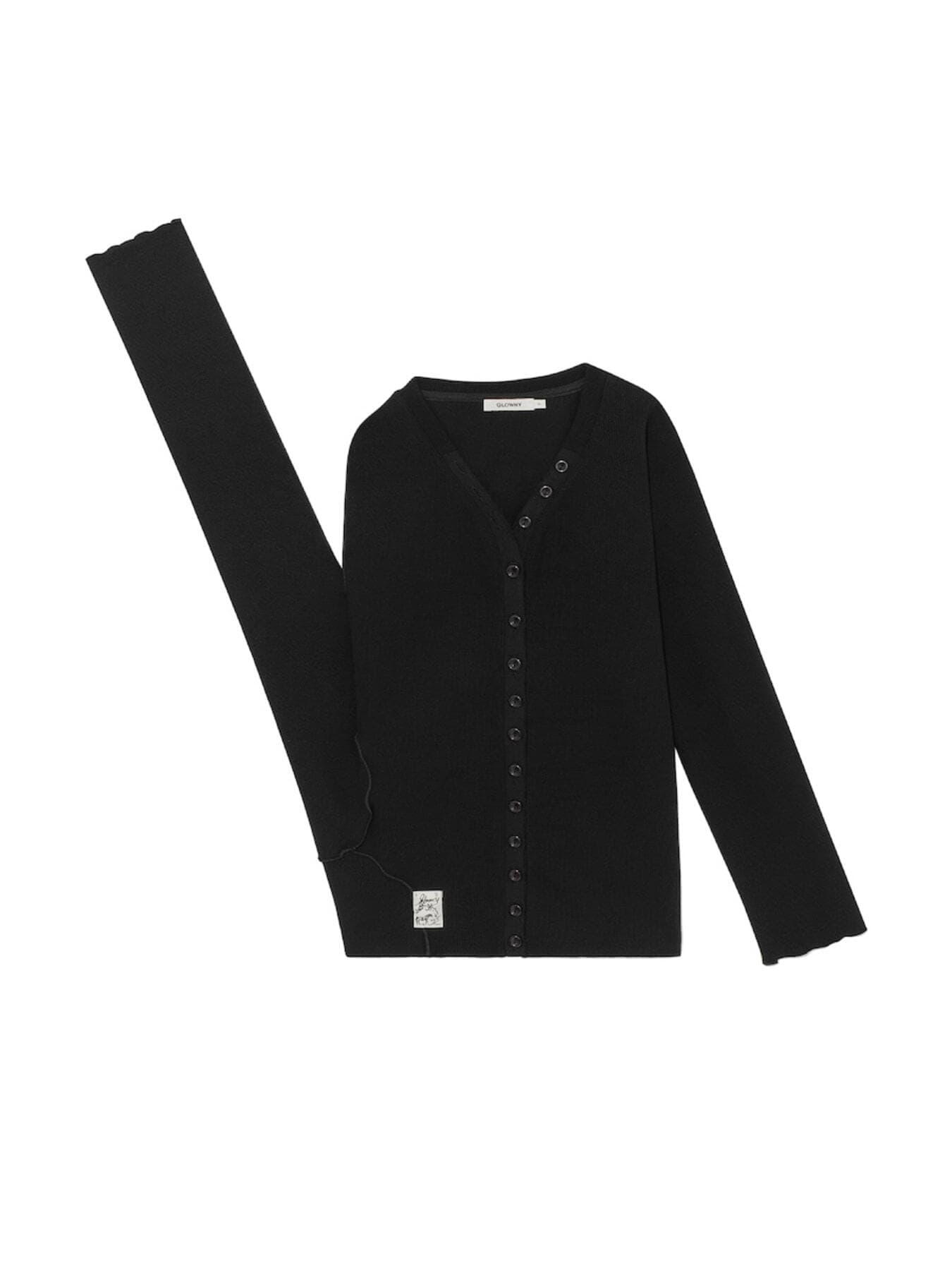 TILT BUTTON LONG SLEEVE (BLACK)