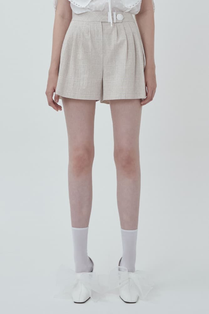 Soft Pleat Tailored Shorts (2Color)