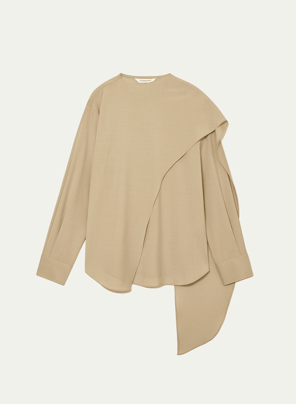 Draped Scarf Blouse Cinnamon