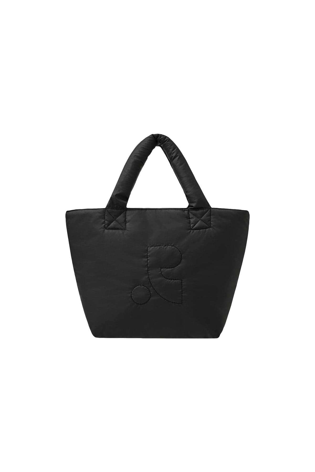 PUFFER MINI TOTE BAG - BLACK