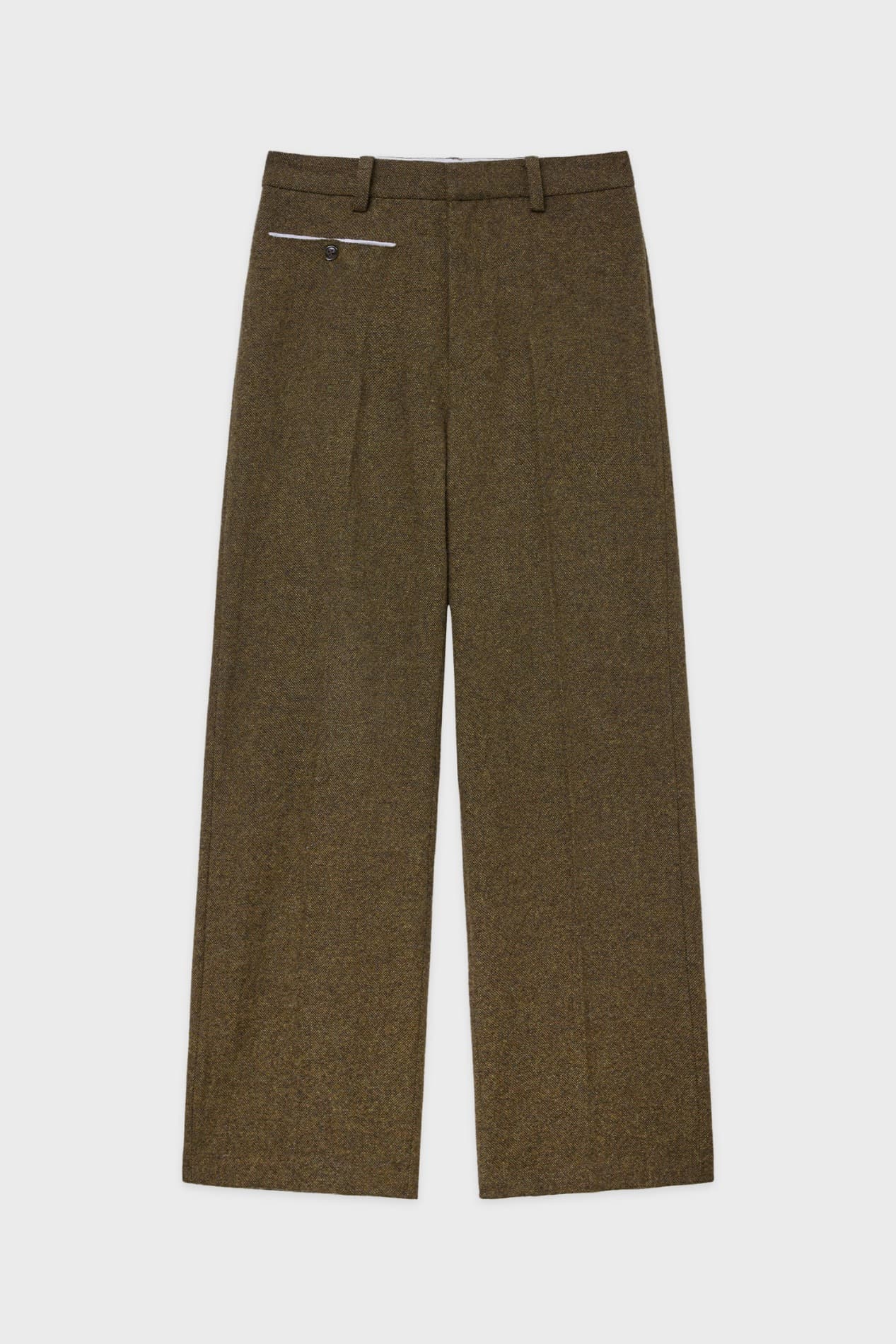 SN Wool Blend Straight Pants (Brown)
