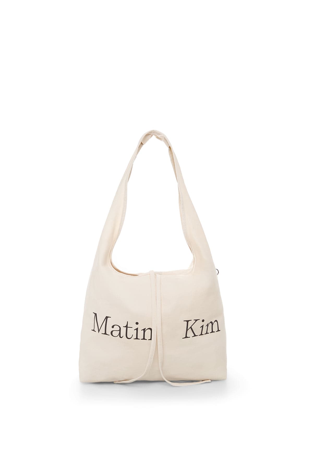 LOGO POINT ROUND ECOBAG IN IVORY