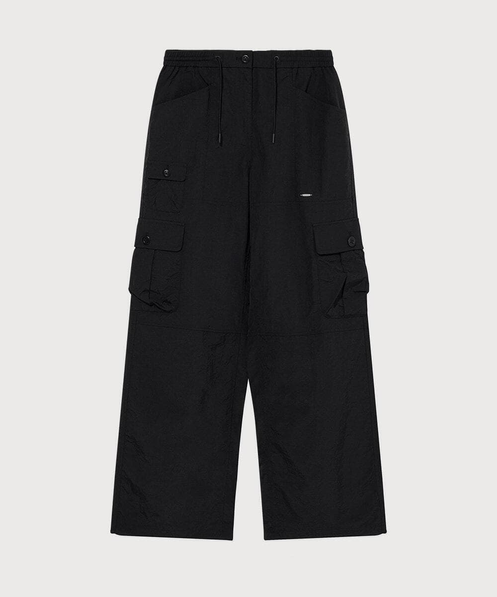 우먼 멀티 카고 팬츠 Black