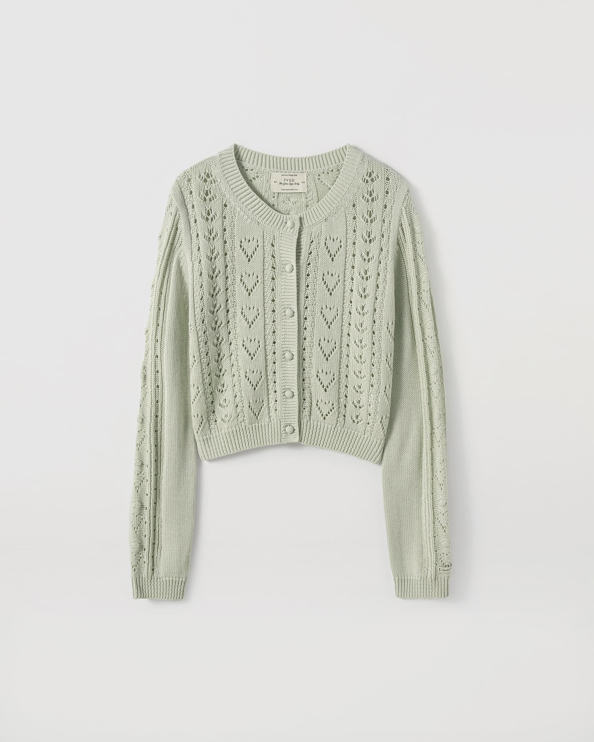 Eli Heart Crochet Cardigan