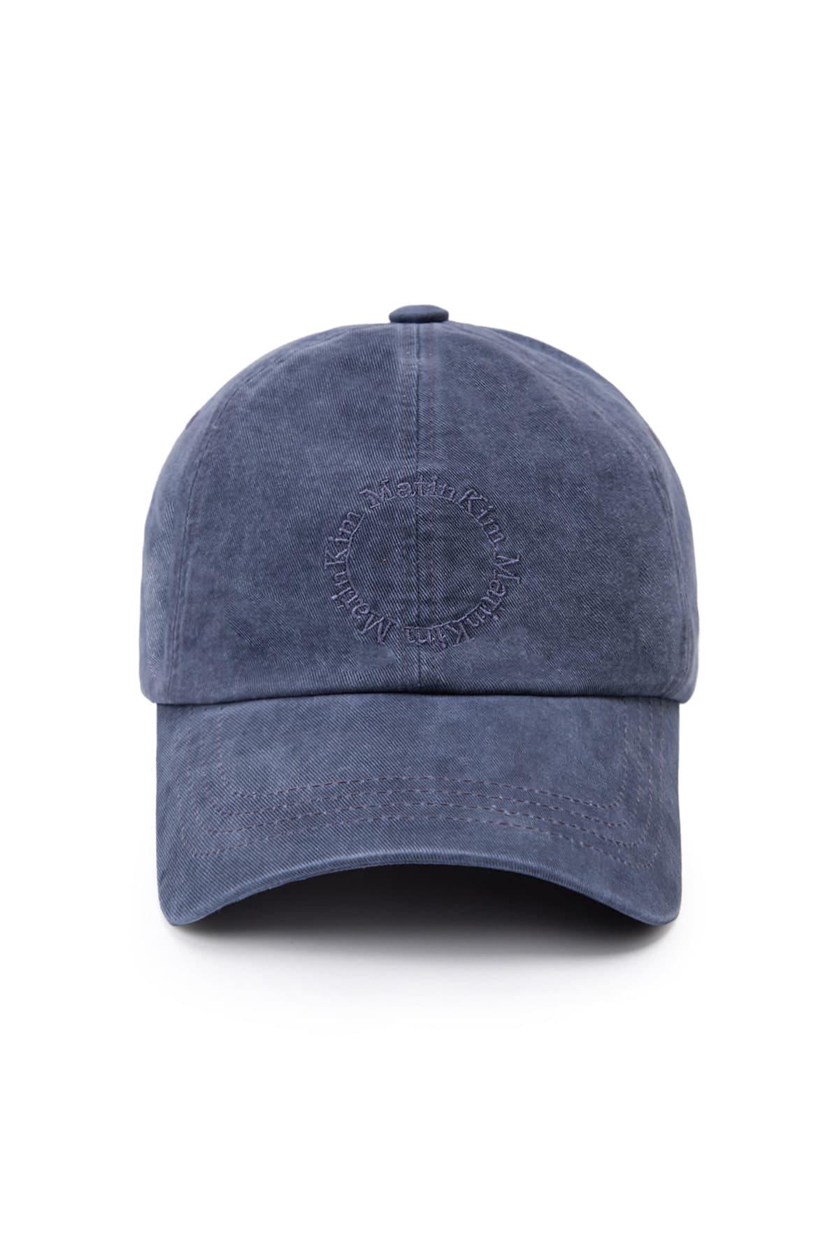 WASHED CIRCLE LOGO BALL CAP IN NAVY