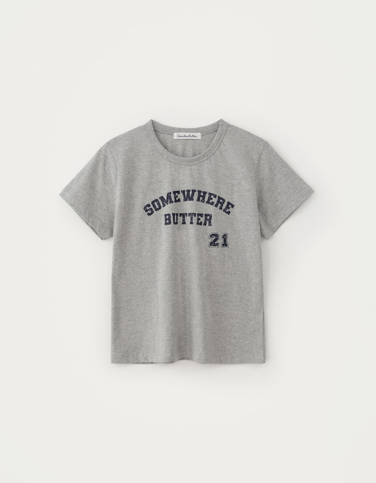 21 Square Logo Top - Grey