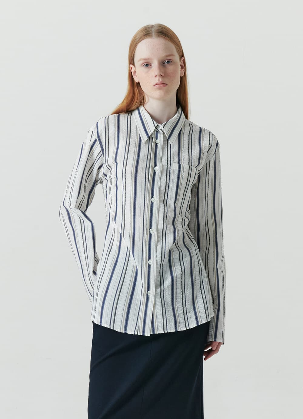 Tidy Stripe Shirt - Multi Blue