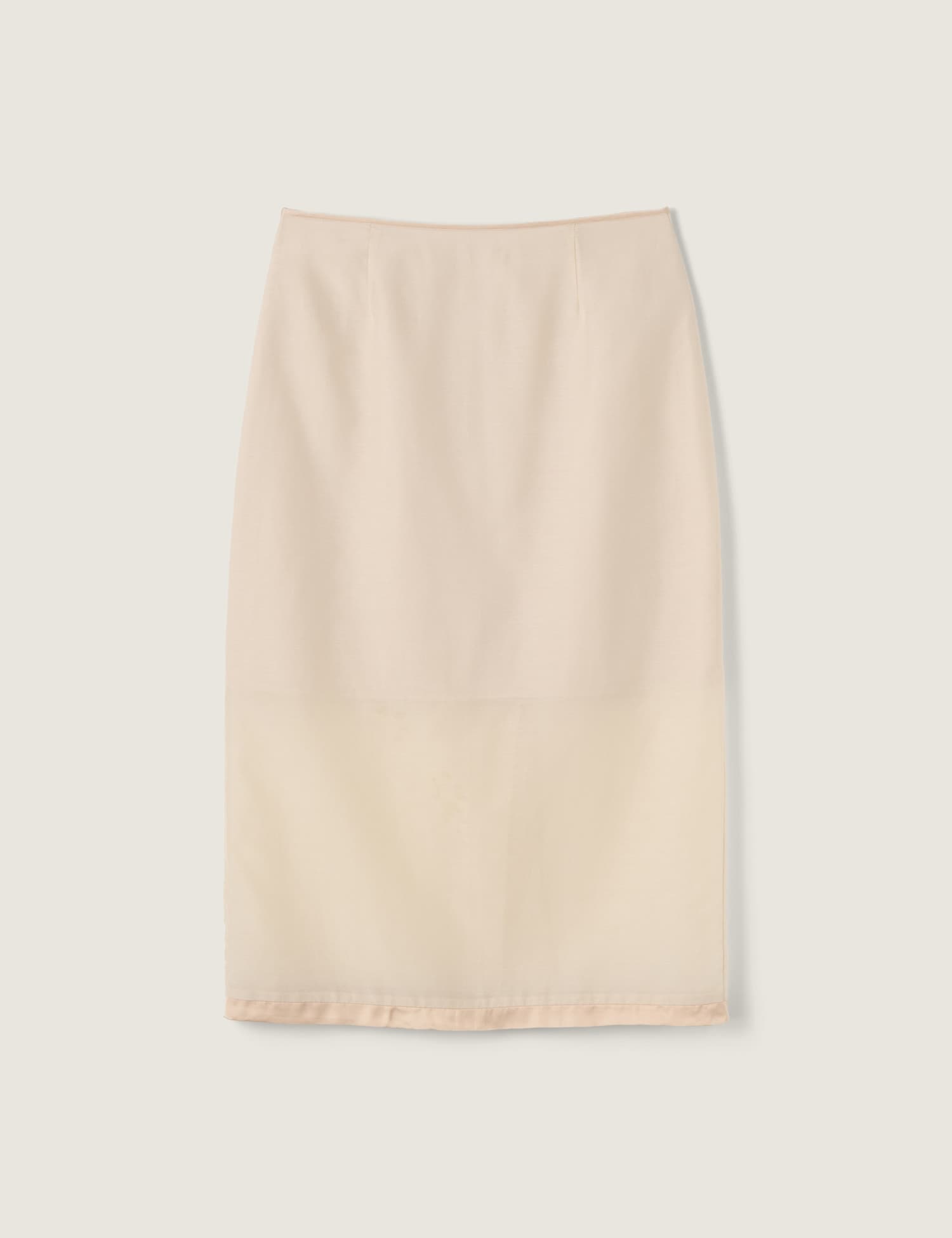 Sasha Sheer Skirt (Peach Beige)