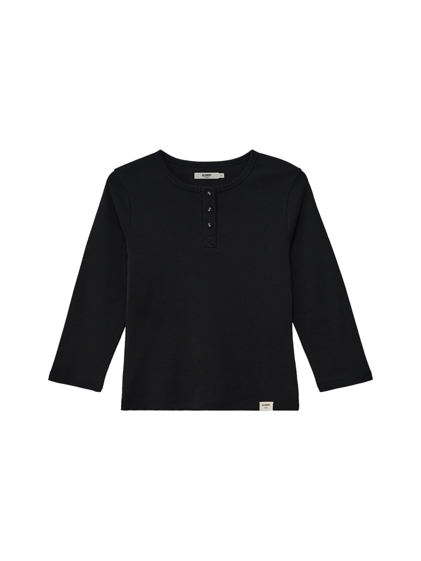 3/4 BUTTON FLY TEE (BLACK)