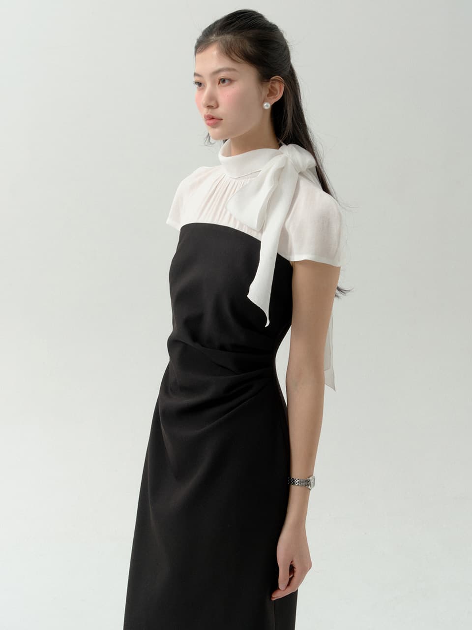 Maison Bow Dress[Black, M 6/23 예약배송]