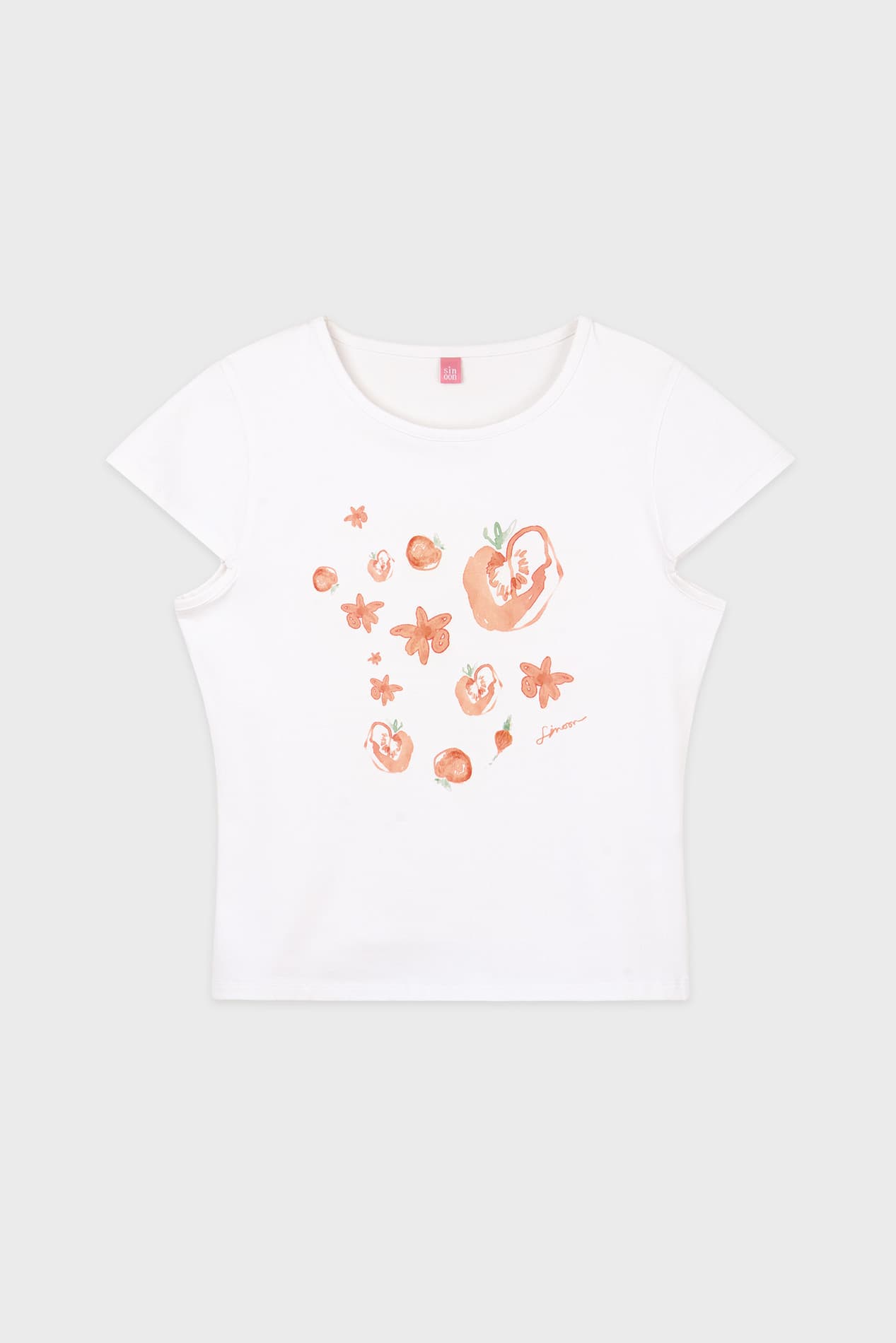 SN Tomato Flower T-Shirt (White)