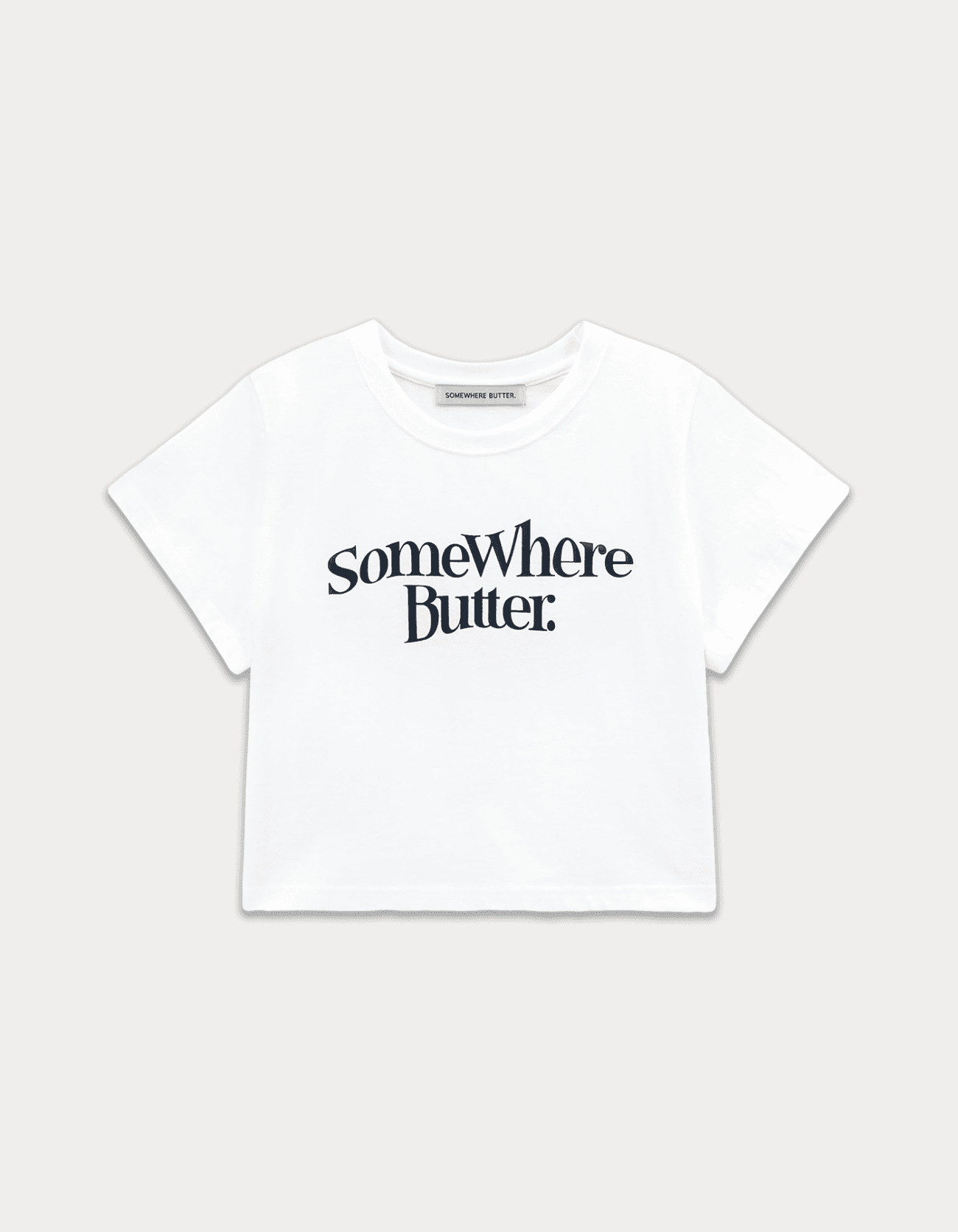 5.22 출고 Wave Logo Crop Top - Ivory