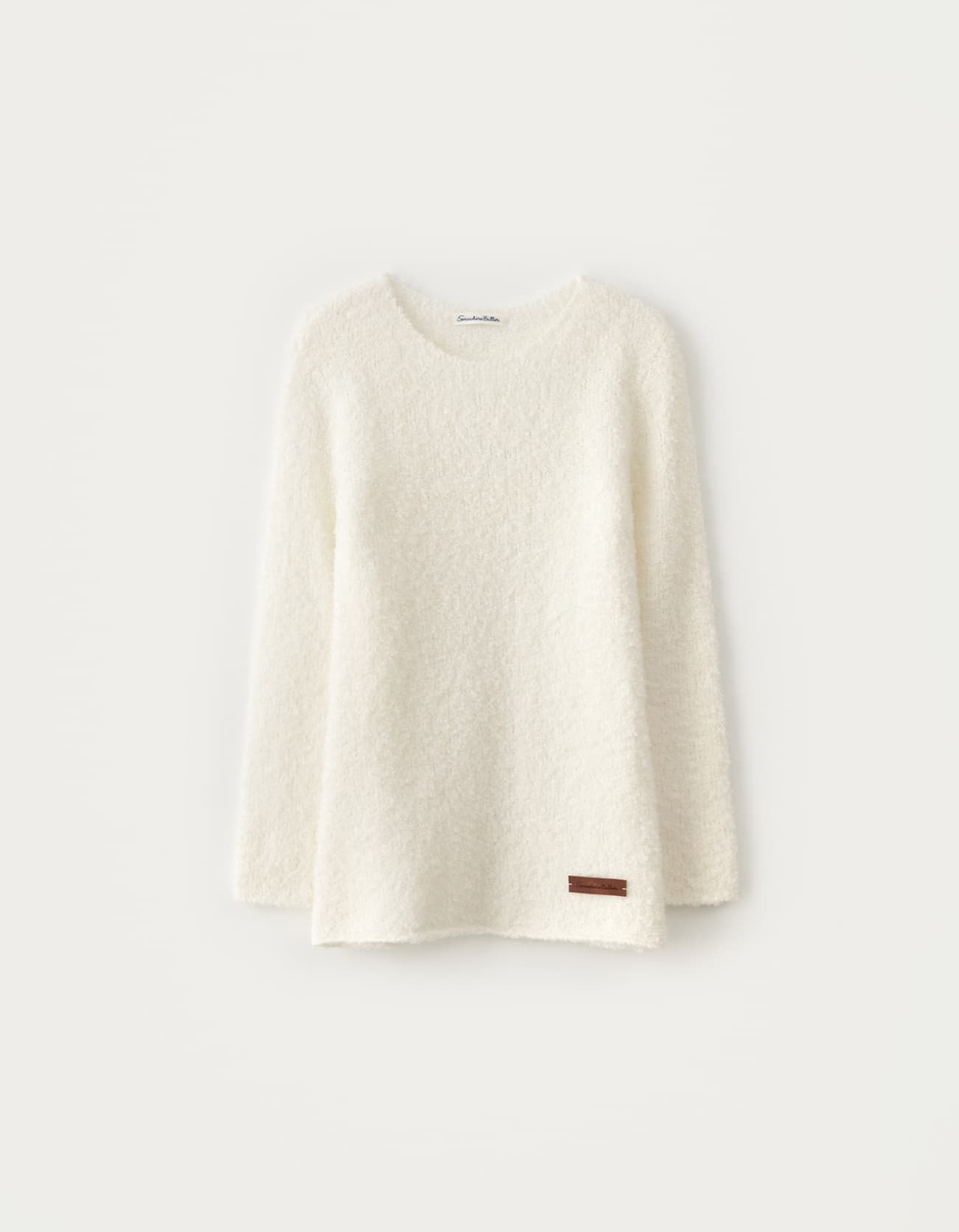 Boucle Long Sleeve Knit - Ivory