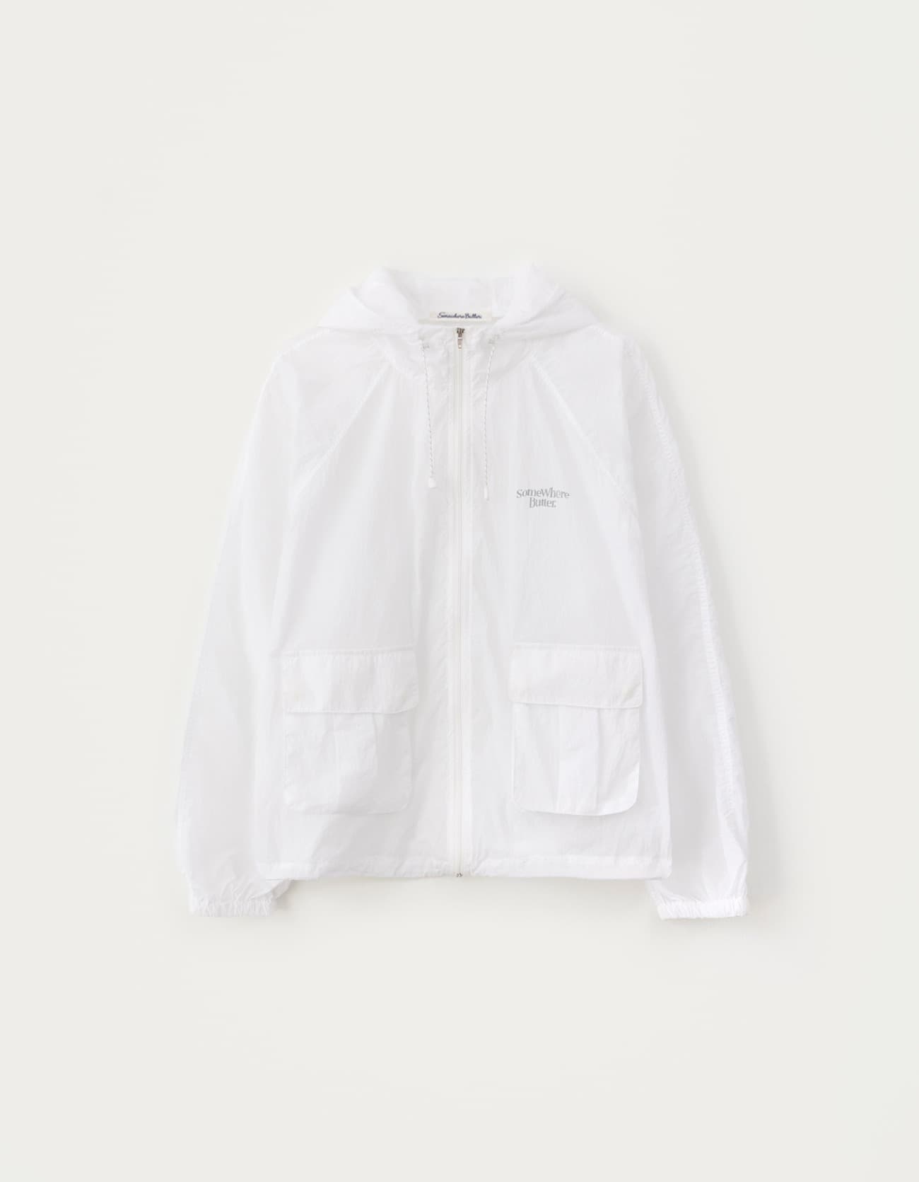 6.24 출고 Aki Sheer Windbreaker - White
