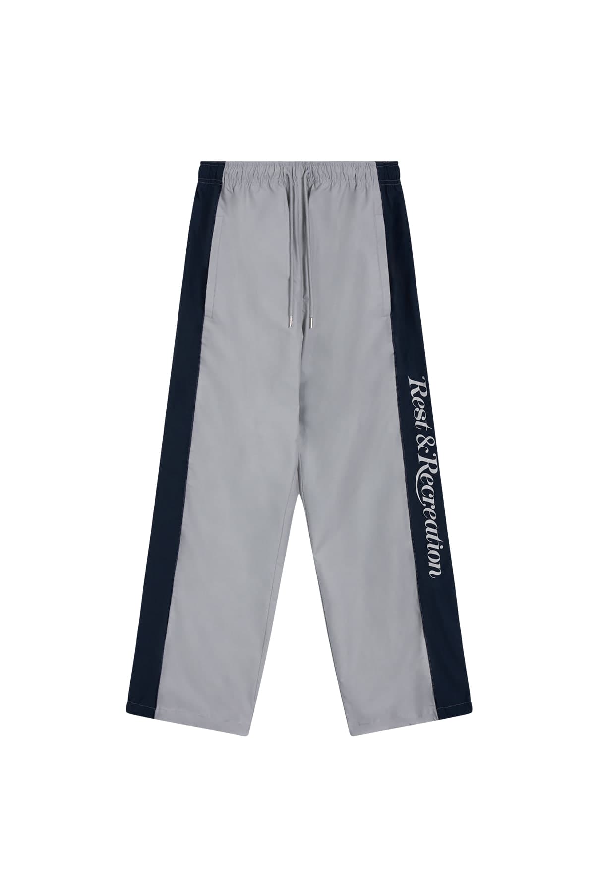 NYLON TRACK PANTS - GREY
