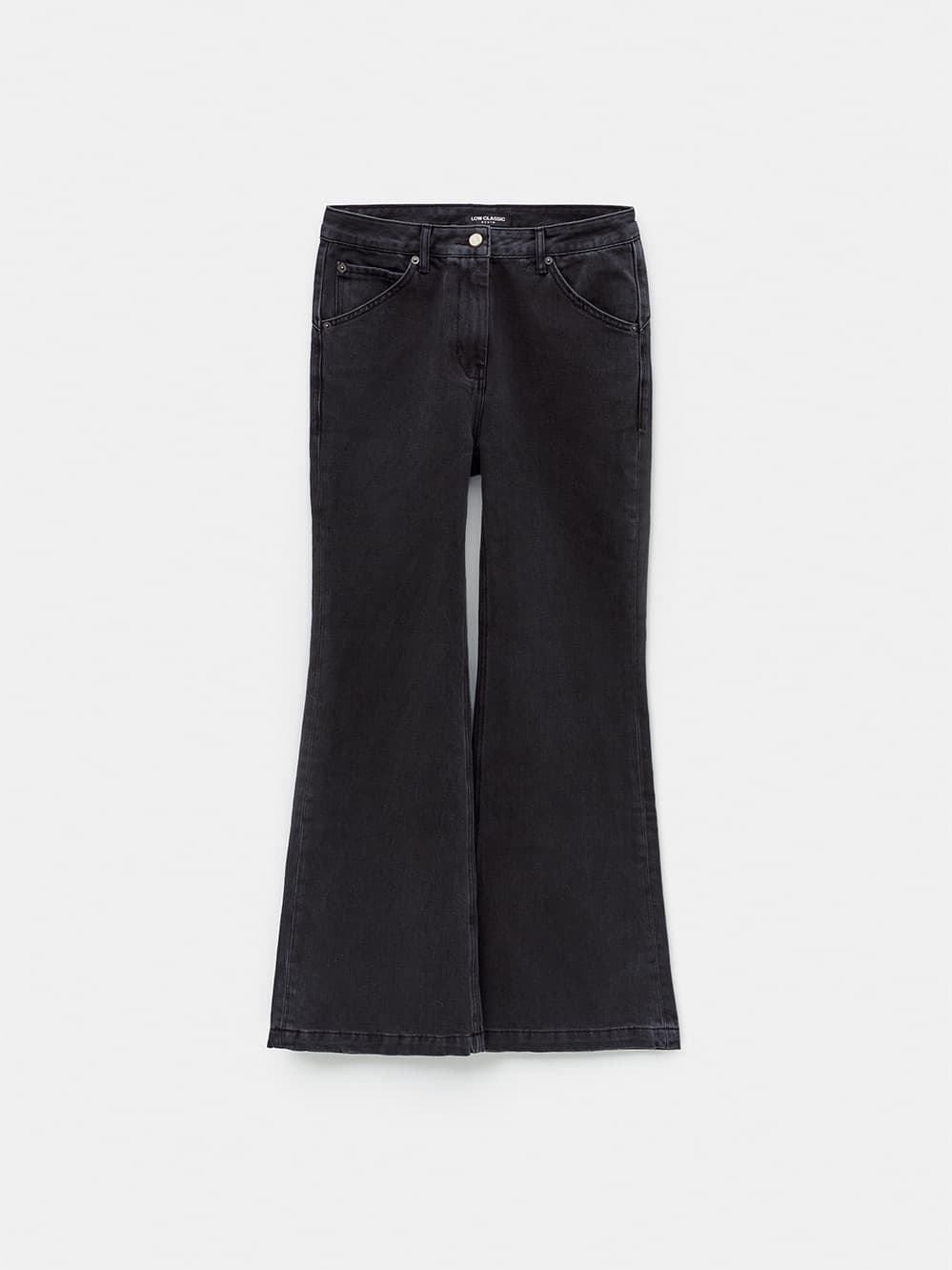 Cinch Back Bootcut Denim_Black