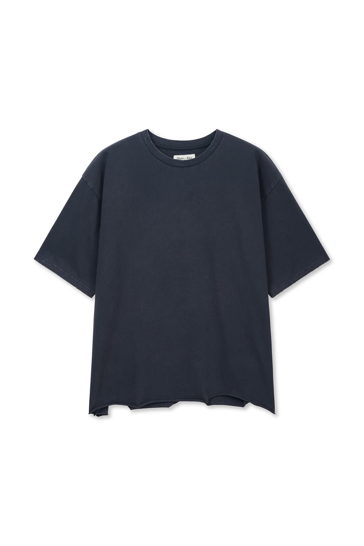 RAW CUT GRAFFITI LOGO TOP IN NAVY