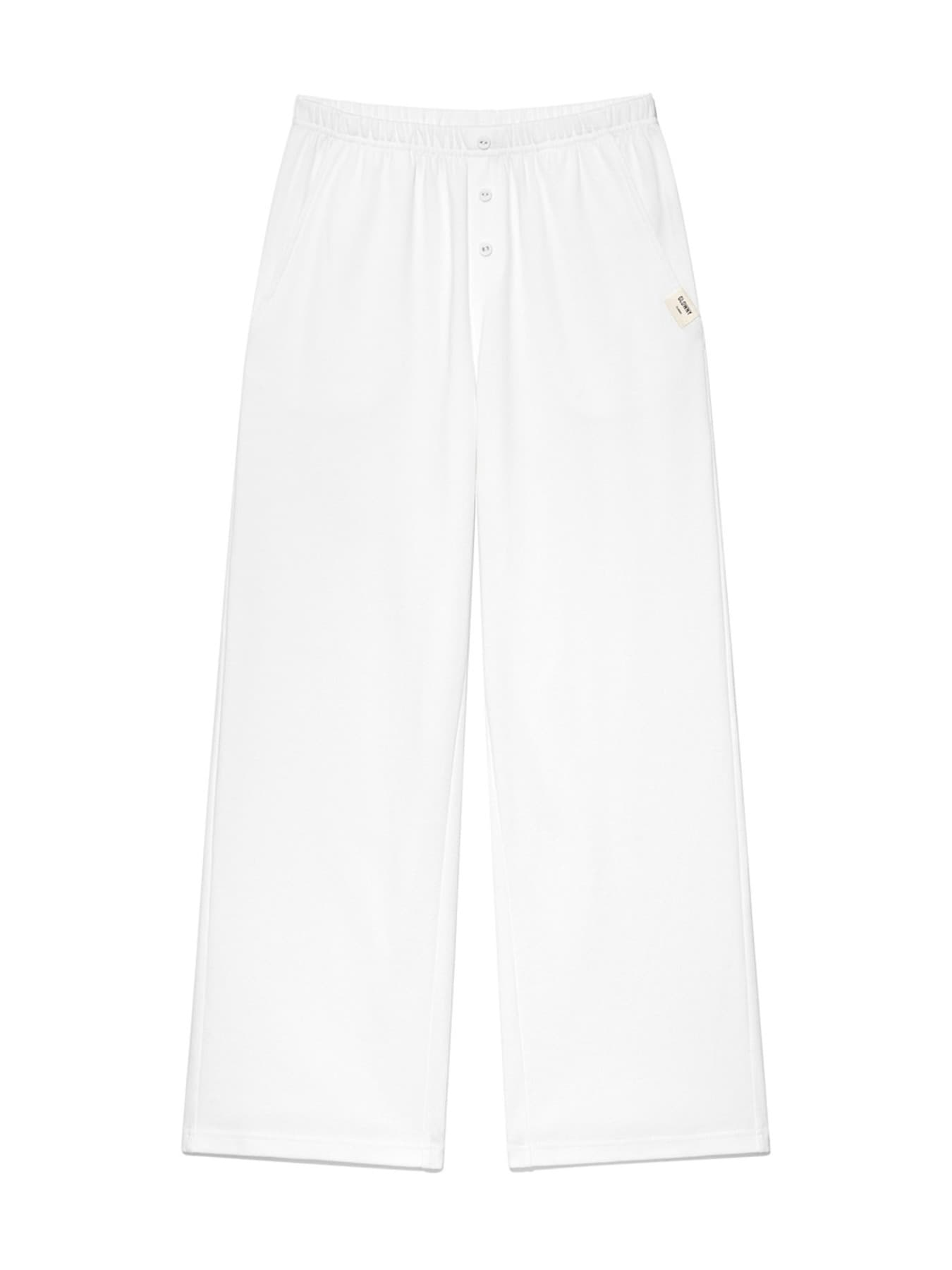 G BUTTON FLY PANTS (WHITE)