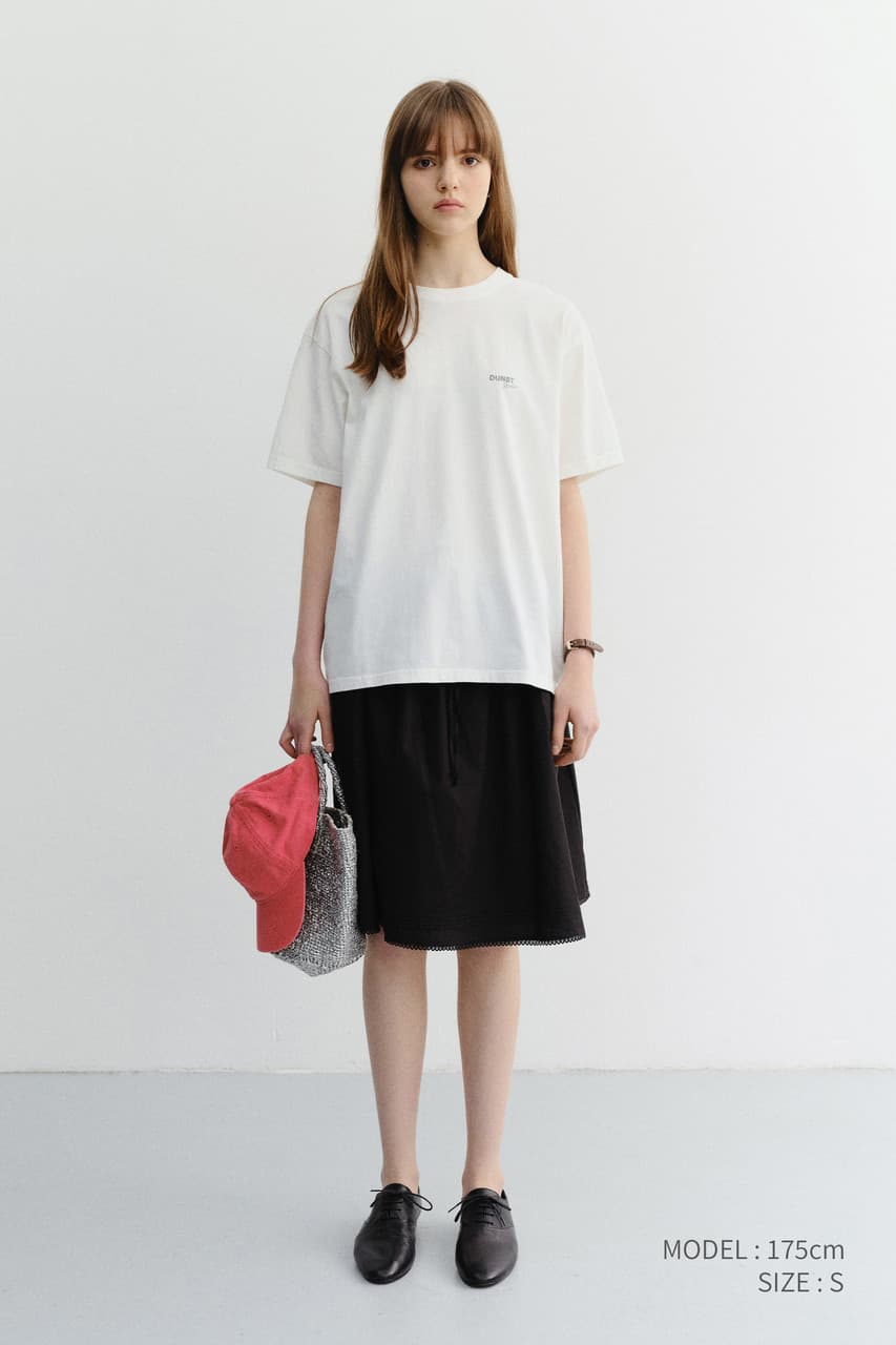 UNISEX GARMENT DYED T-SHIRT OFF WHITE_UDTS6B146OW