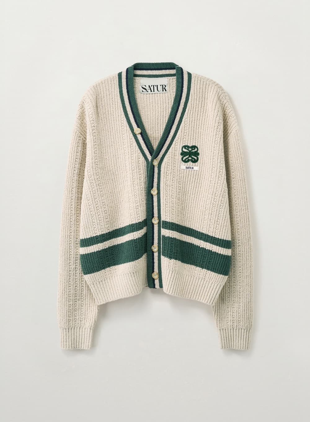 Faro Stripe Cardigan - Cream