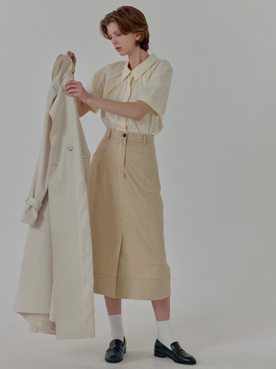 Basic Sleek Skirt(2color)