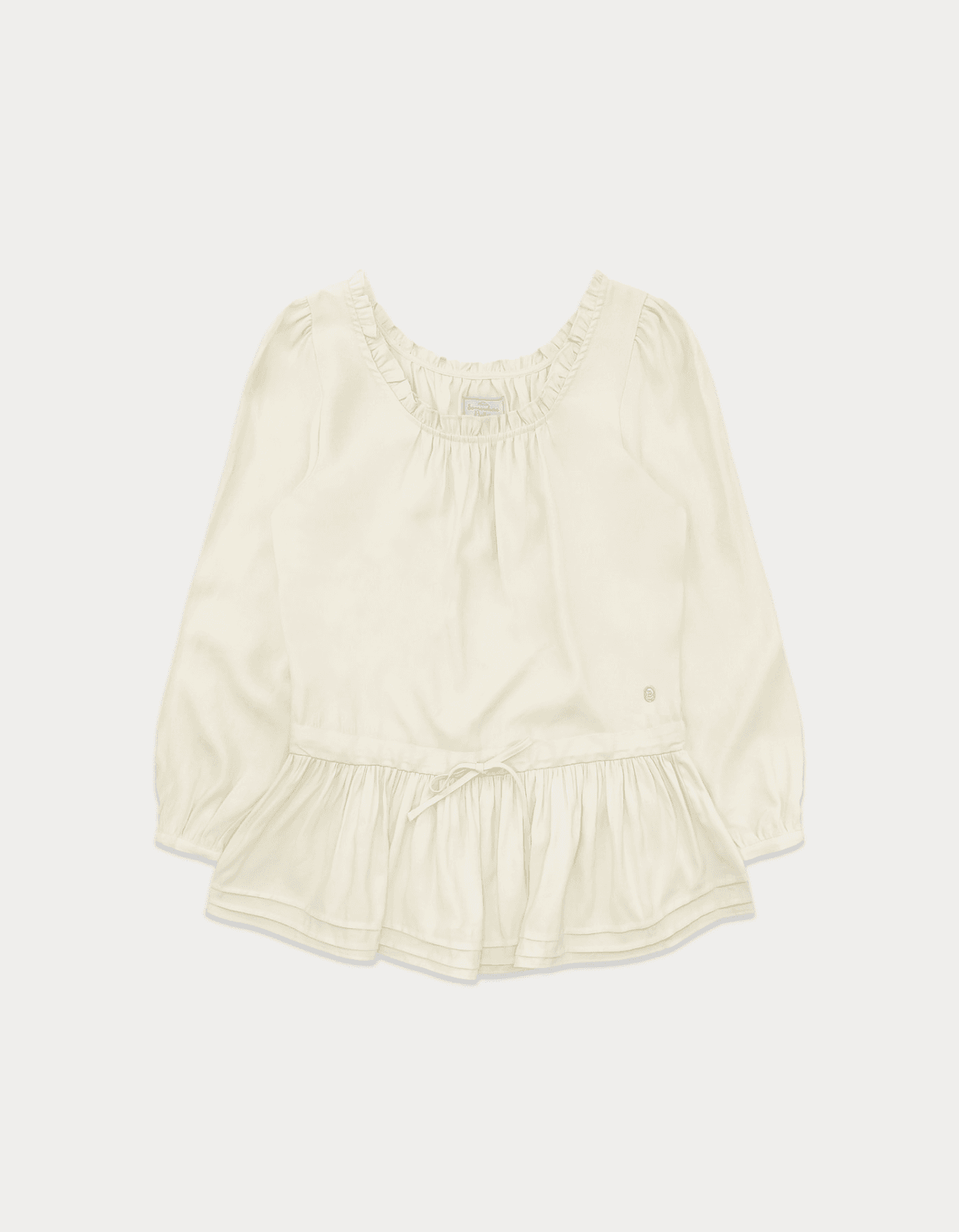 Adel Frill Blouse - Cream
