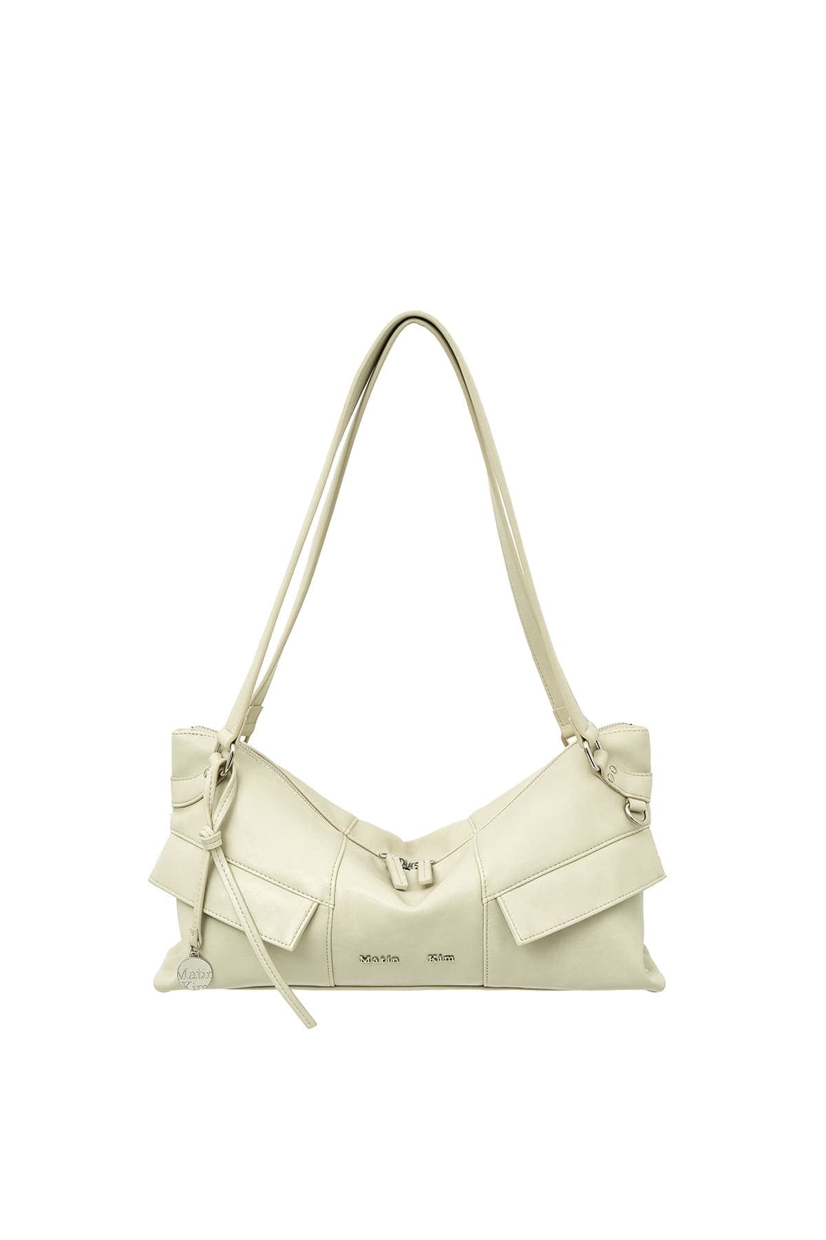 WIDE NEMO SHOULDER BAG IN LIGHT BEIGE