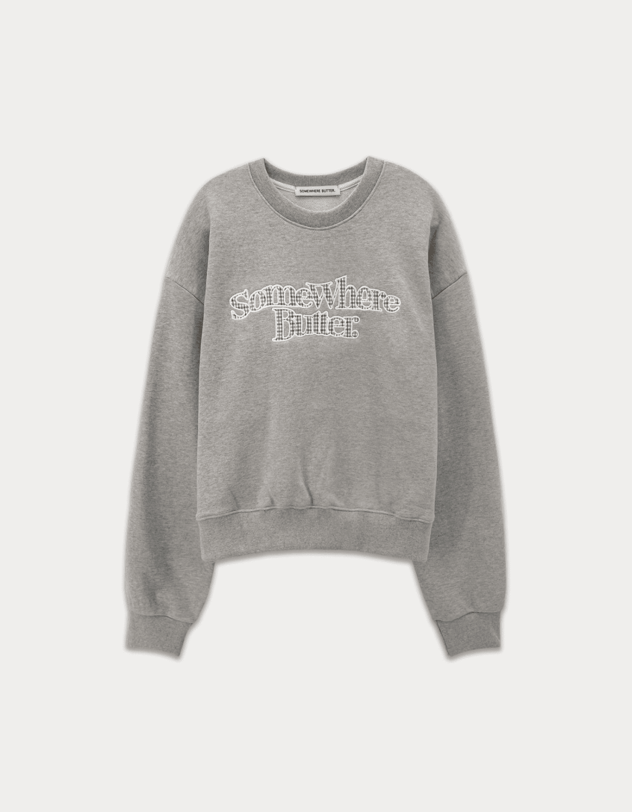 Check wave logo sweatshirt - Grey