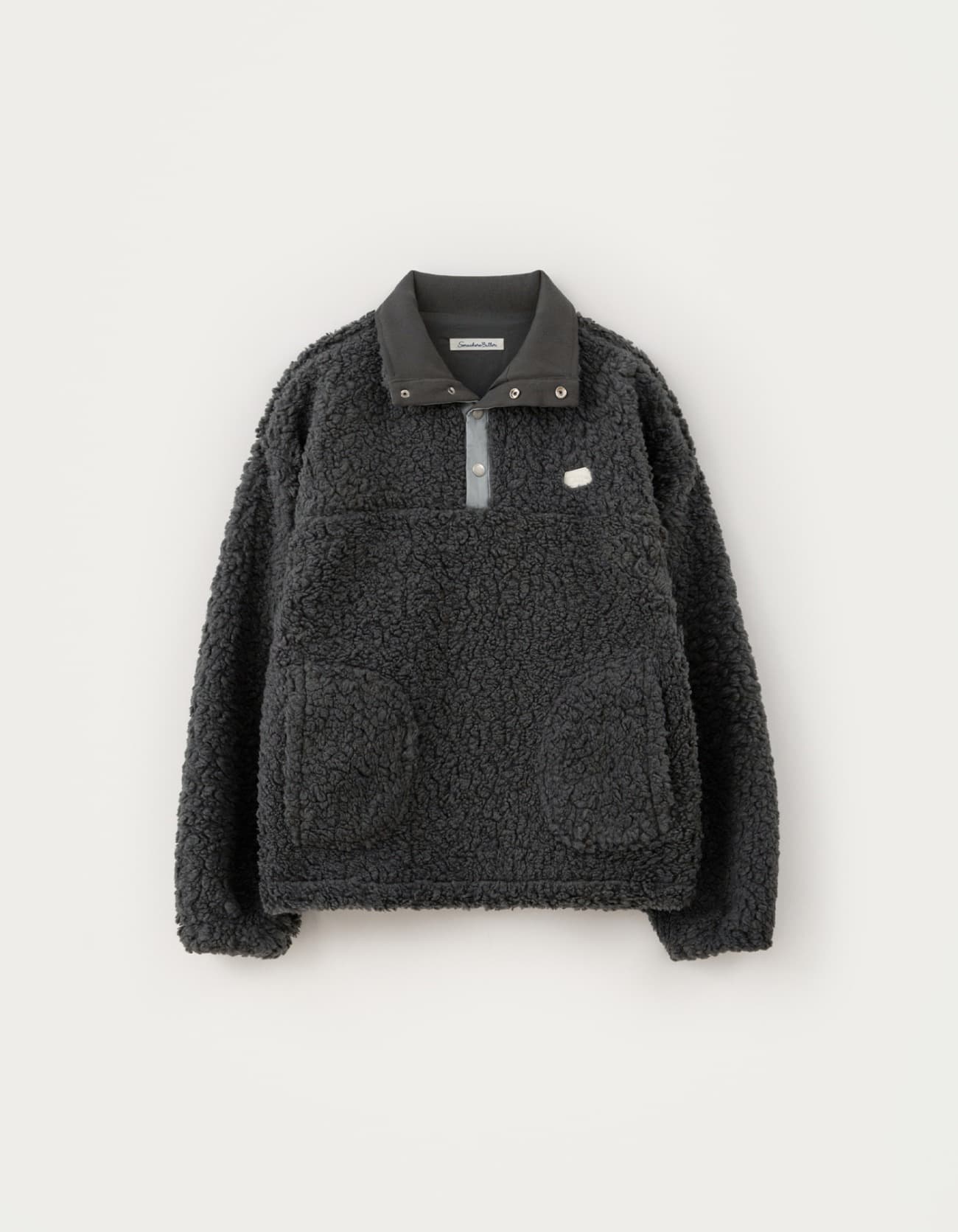 Toka Fleece Anorak - Charcoal