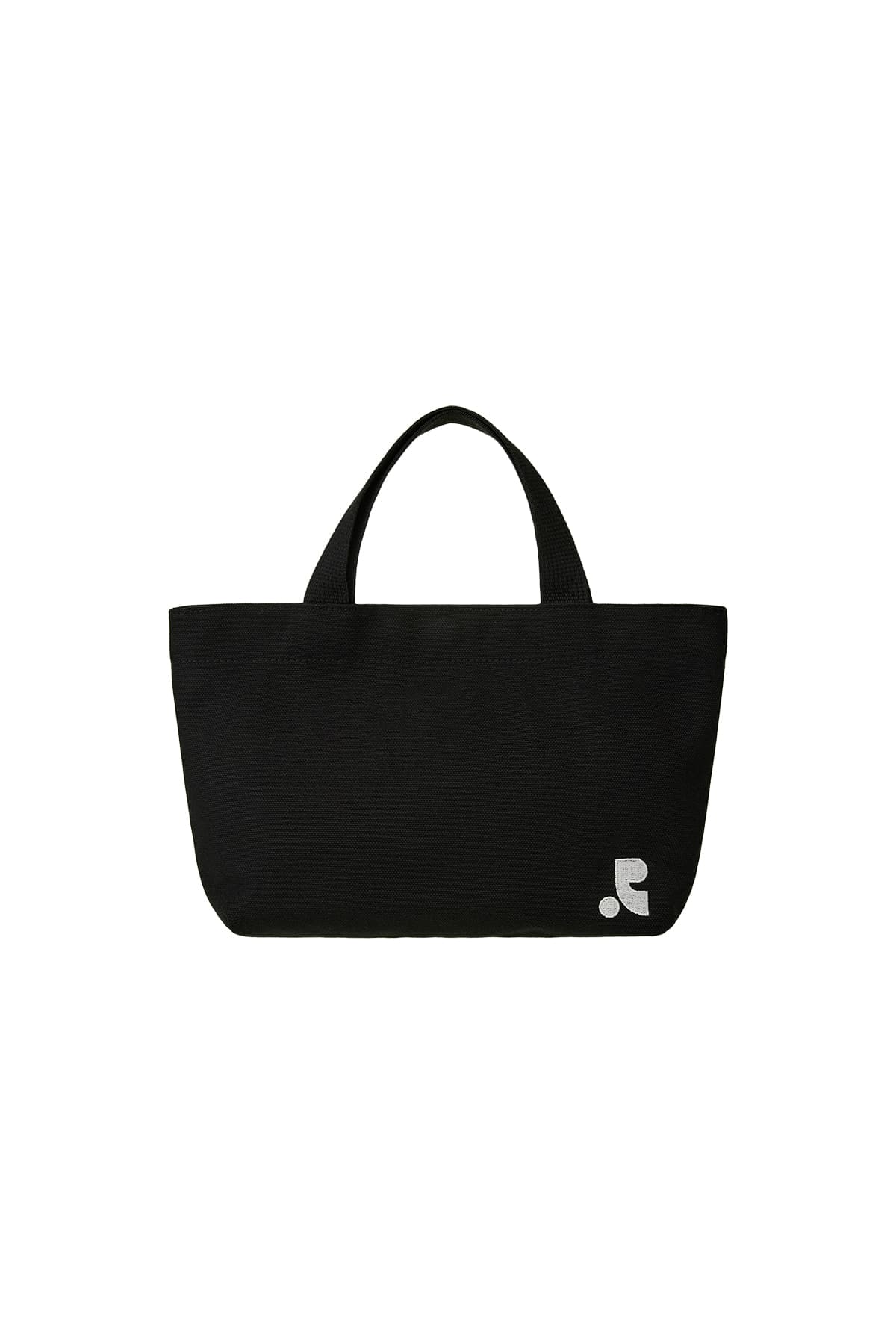 COTTON MINI TOTE BAG - BLACK