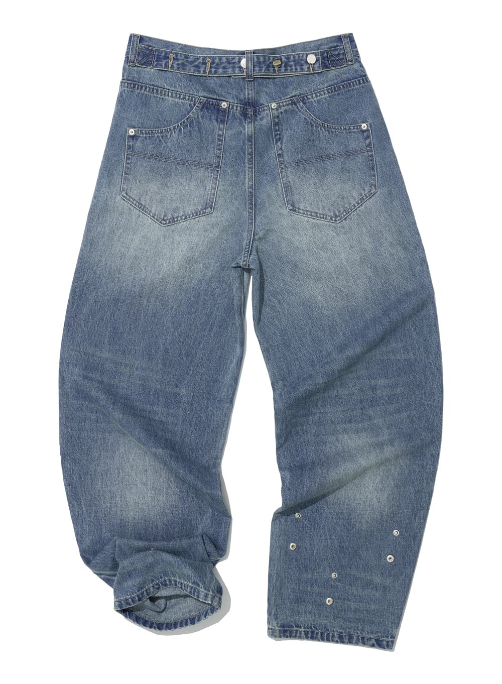 CINCH-BACK ROUNDING JEANS_MID BLUE