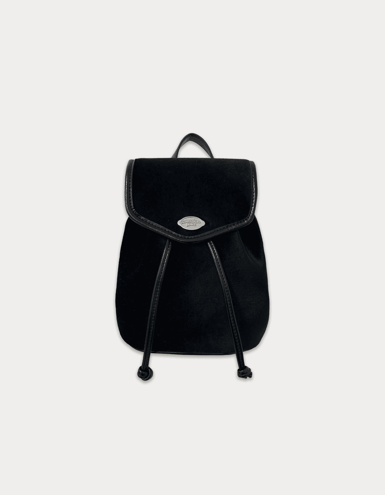 Velvet mini fle backpack - velvet black