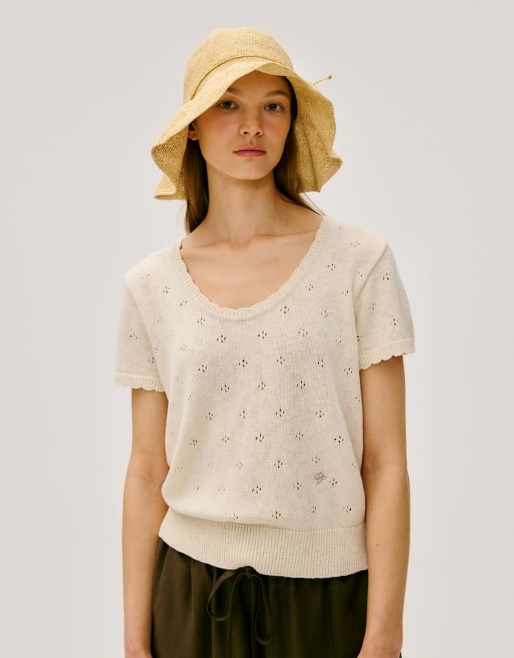 back string skashi pullover - natural