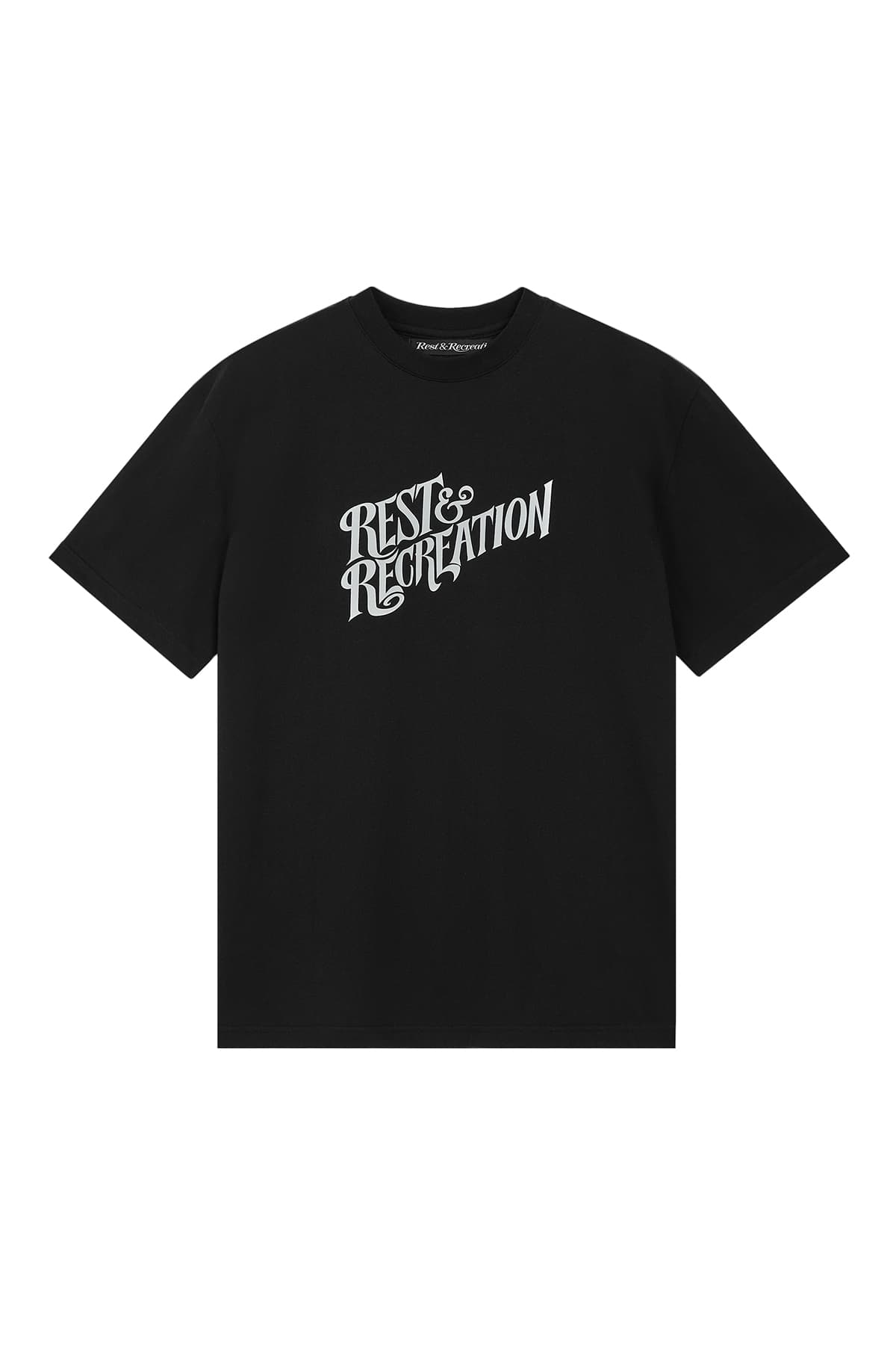OVERSIZED WAVE LOGO T-SHIRT - BLACK