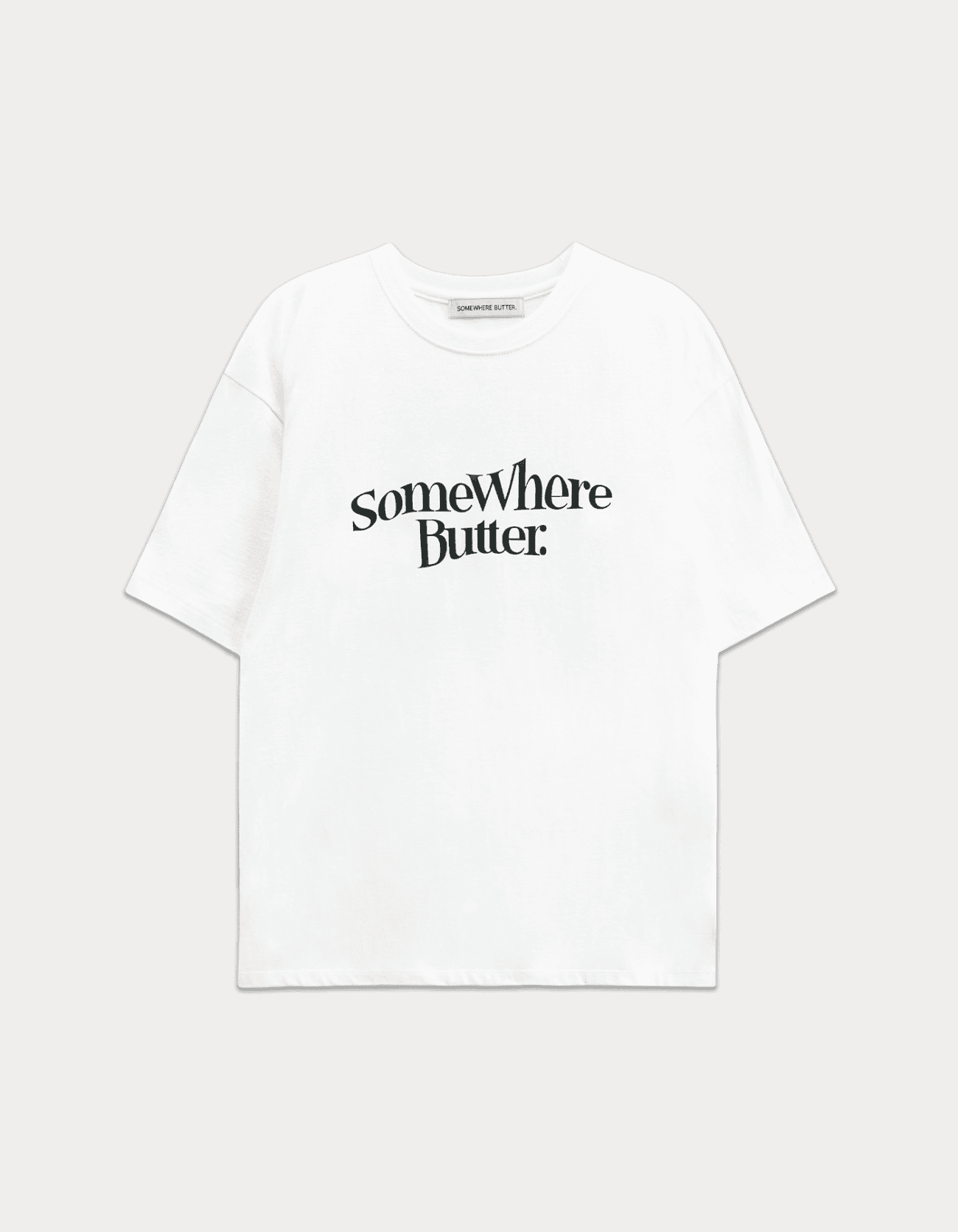 Wave Logo Over-Fit Top - Ivory