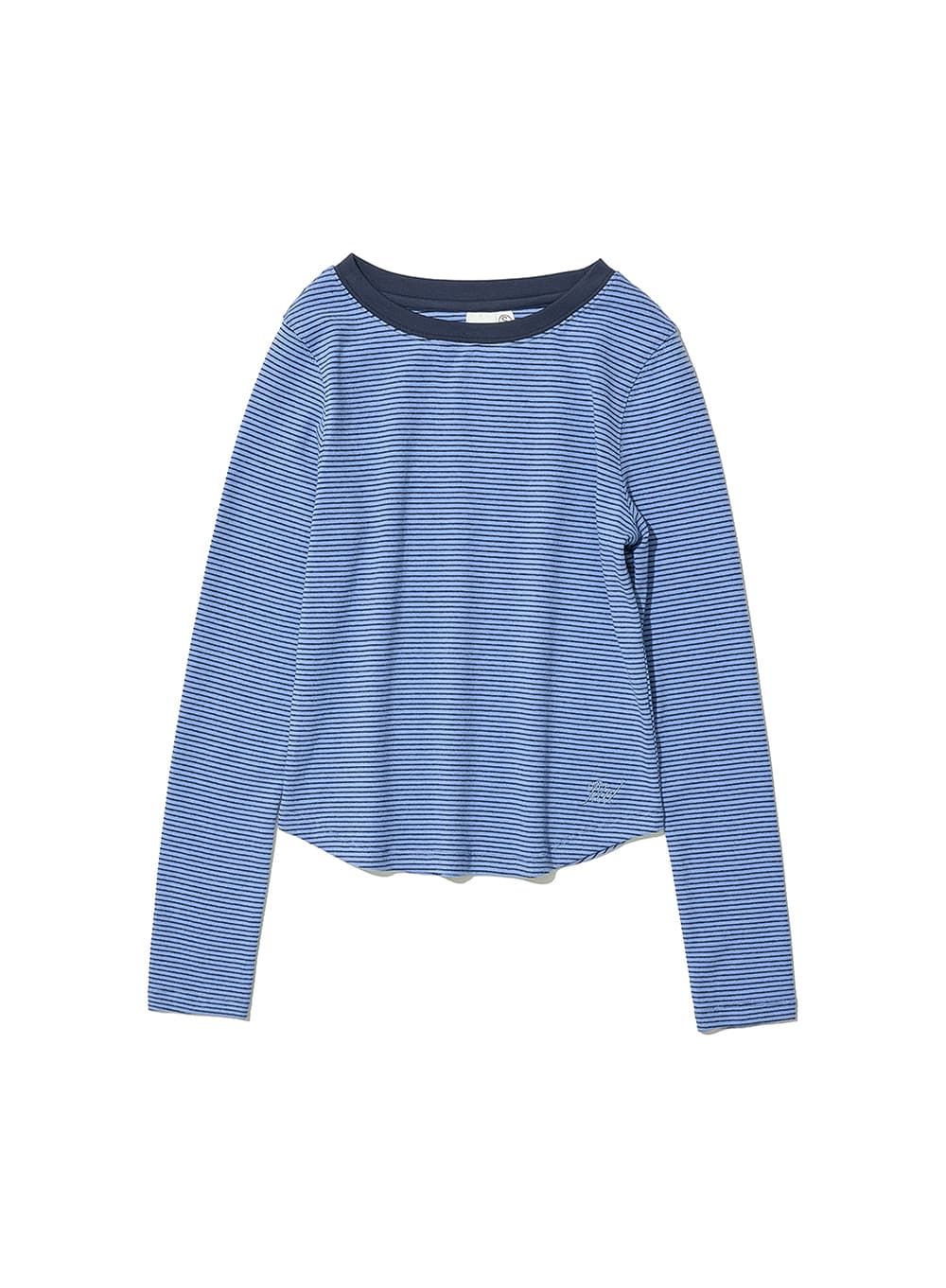 90S STRIPE LONG SLEEVE TEE_PASTEL BLUE