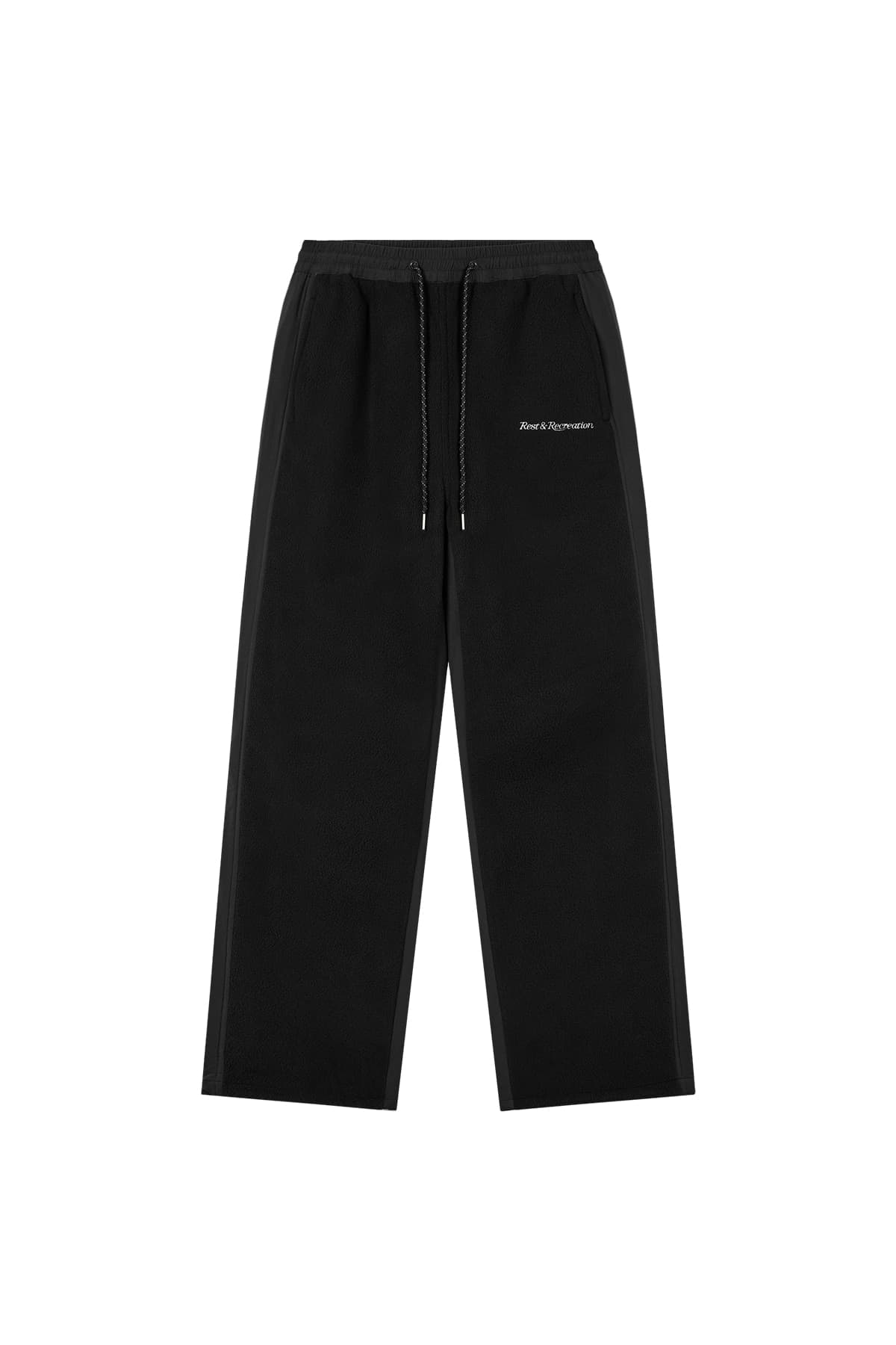QUILTED JOGGER PANTS - BLACK
