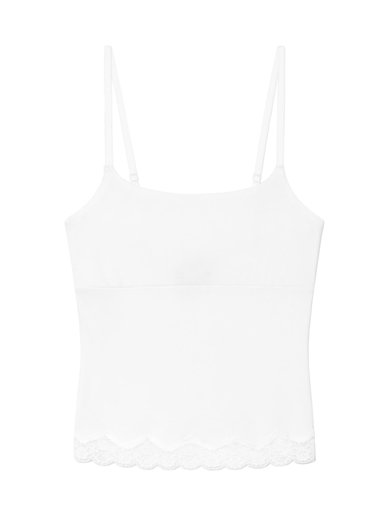 HEART LACE CAMI (WHITE)