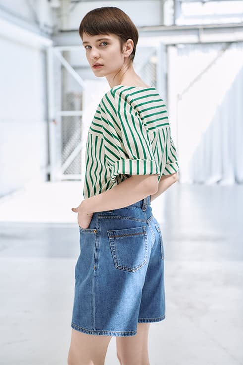 22N summer stripe t-shirts [GN]