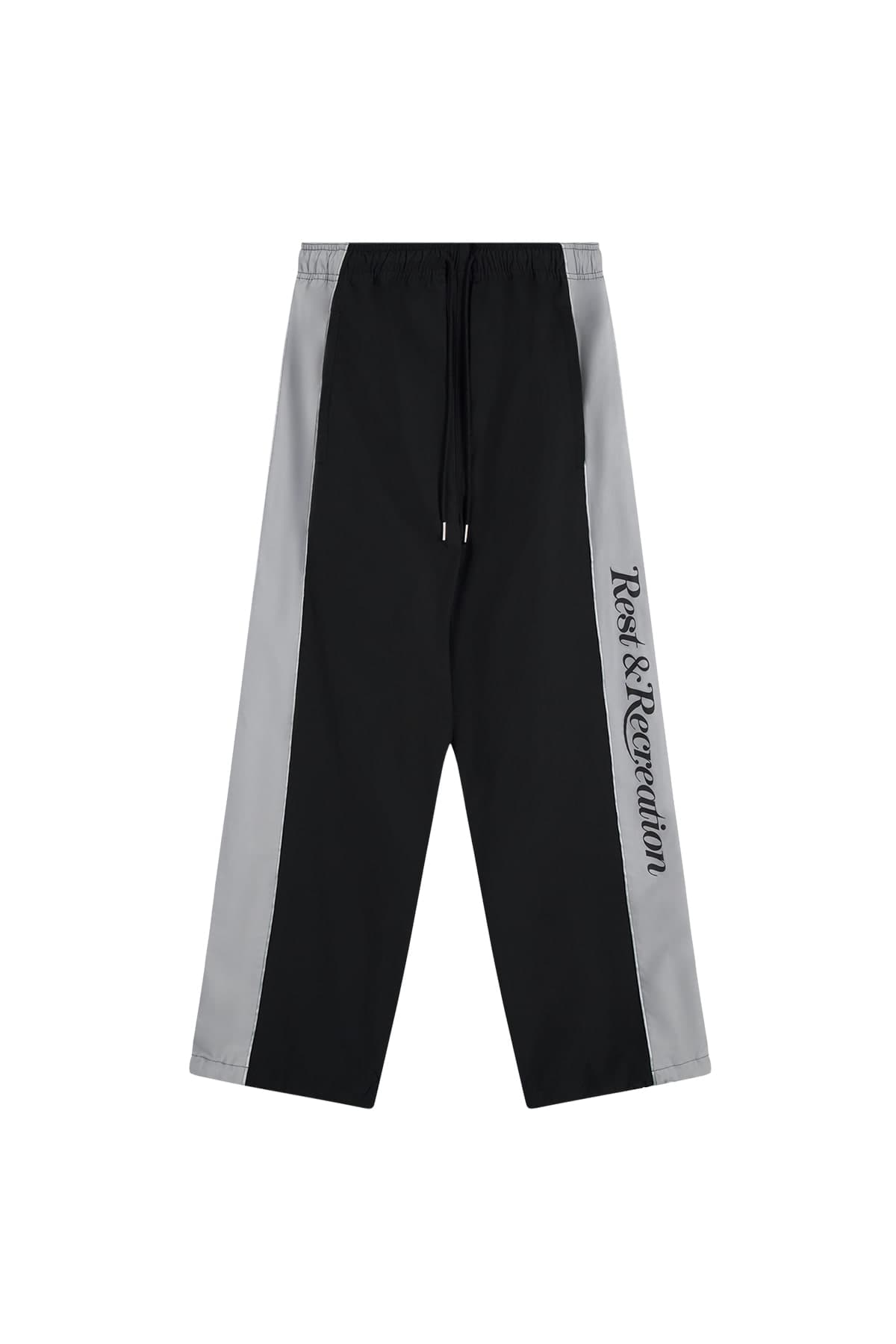 NYLON TRACK PANTS - BLACK